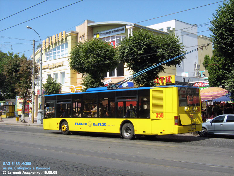 Винница, ЛАЗ E183D1 № 358