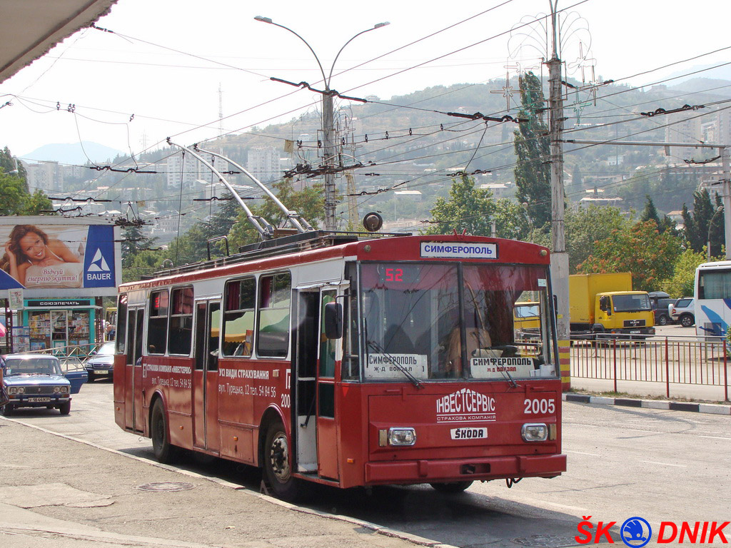Крымский троллейбус, Škoda 14Tr02/6 № 2005