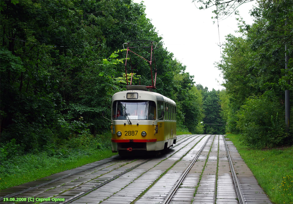 Москва, Tatra T3SU № 2887