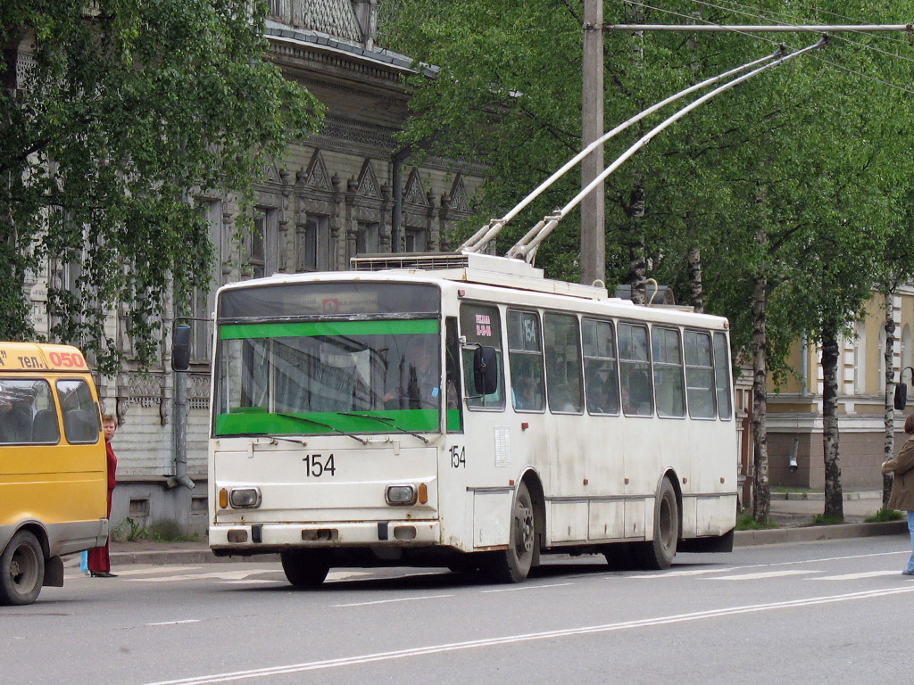 Вологда, Škoda 14TrM (ВМЗ) № 154