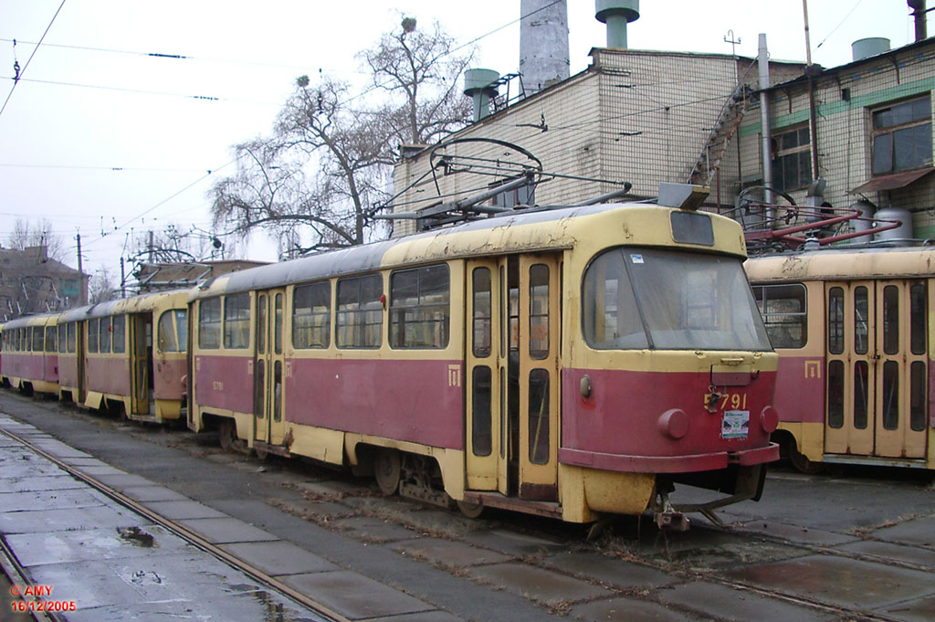 Киев, Tatra T3SU № 5791; Киев — Трамвайные депо: Лукьяновское