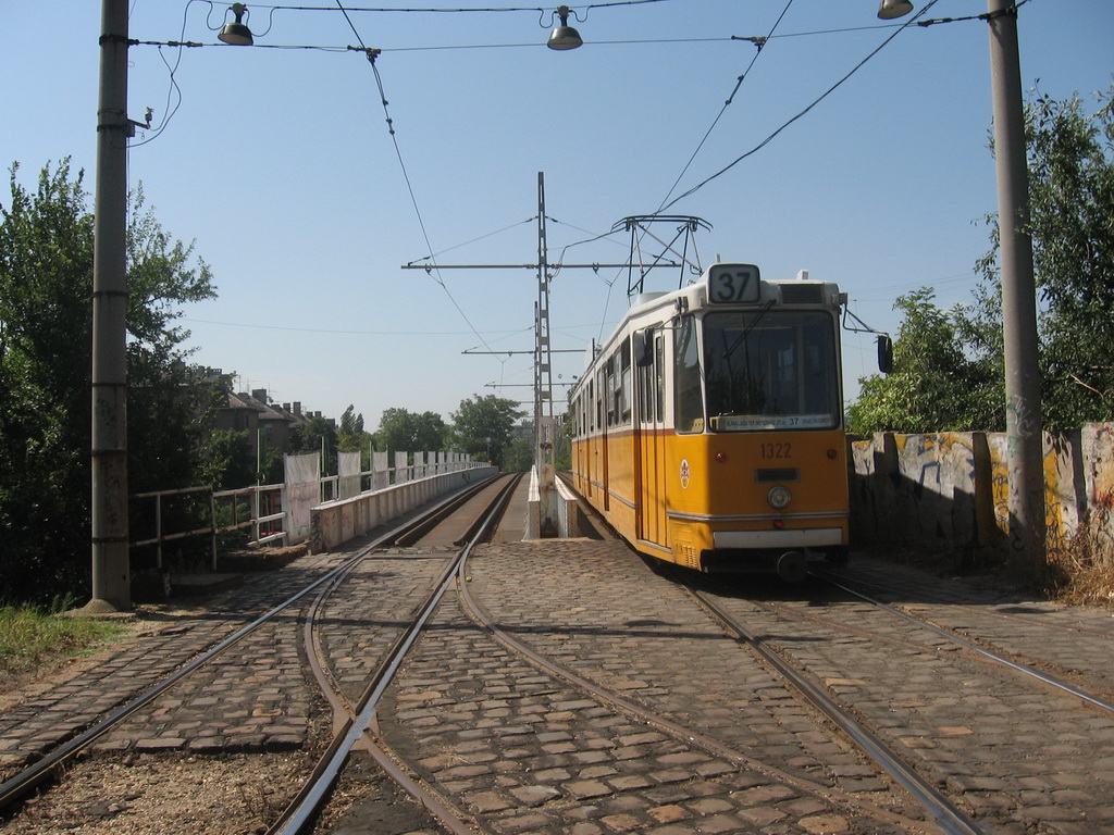 Budapest, Ganz CSMG2 № 1322; Budapest — Abandoned tram lines Budapest, Ganz CSMG2 № 1322; Budapest — Abandoned tram lines