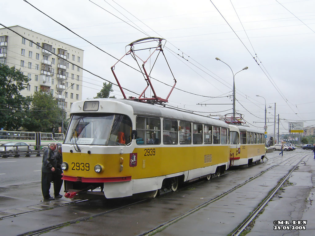 Москва, Tatra T3SU № 2939
