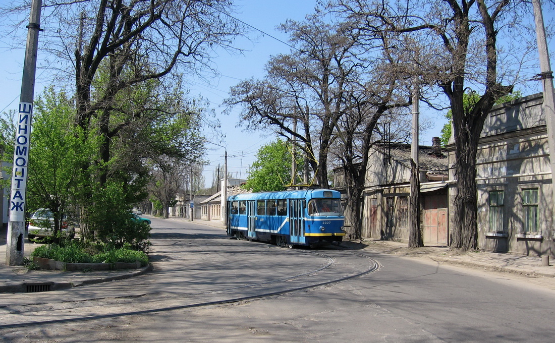 Одесса, Tatra T3R.P № 3327; Одесса — Трамвайные линии: Центр → Слободка