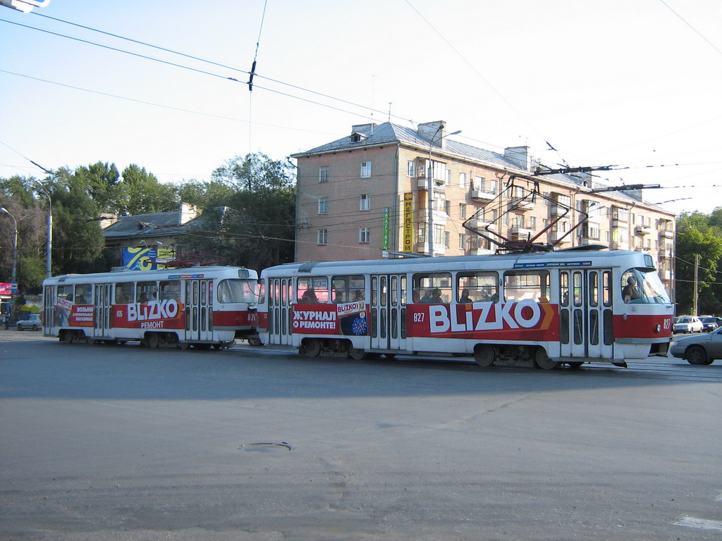 Самара, Tatra T3SU № 827