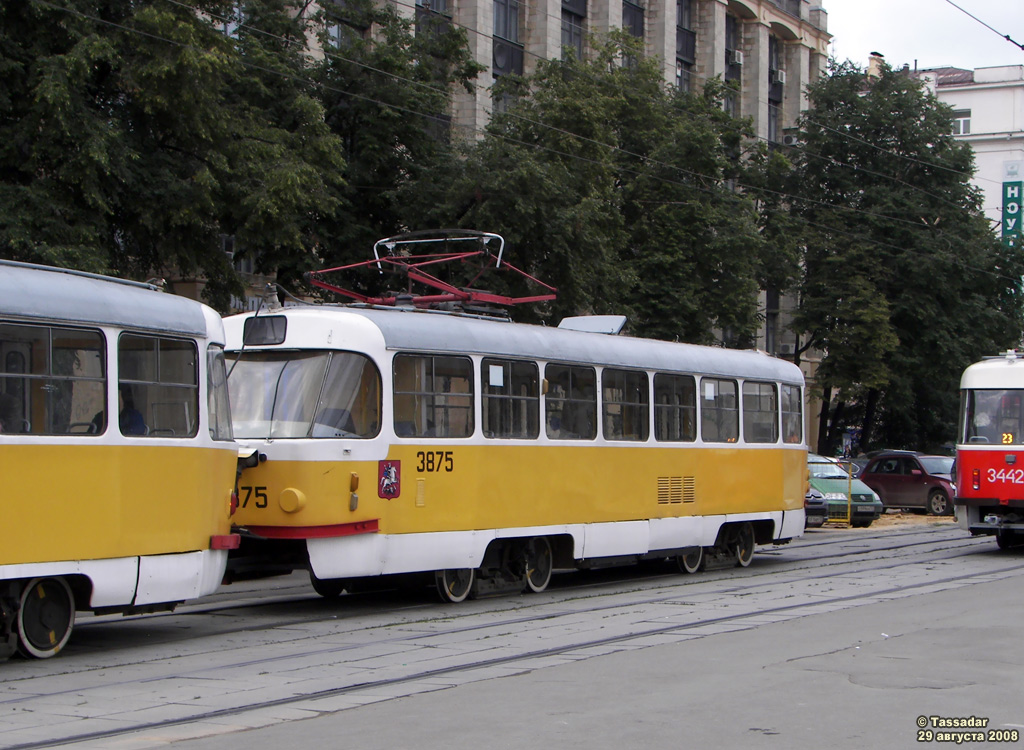 Москва, Tatra T3SU № 3875