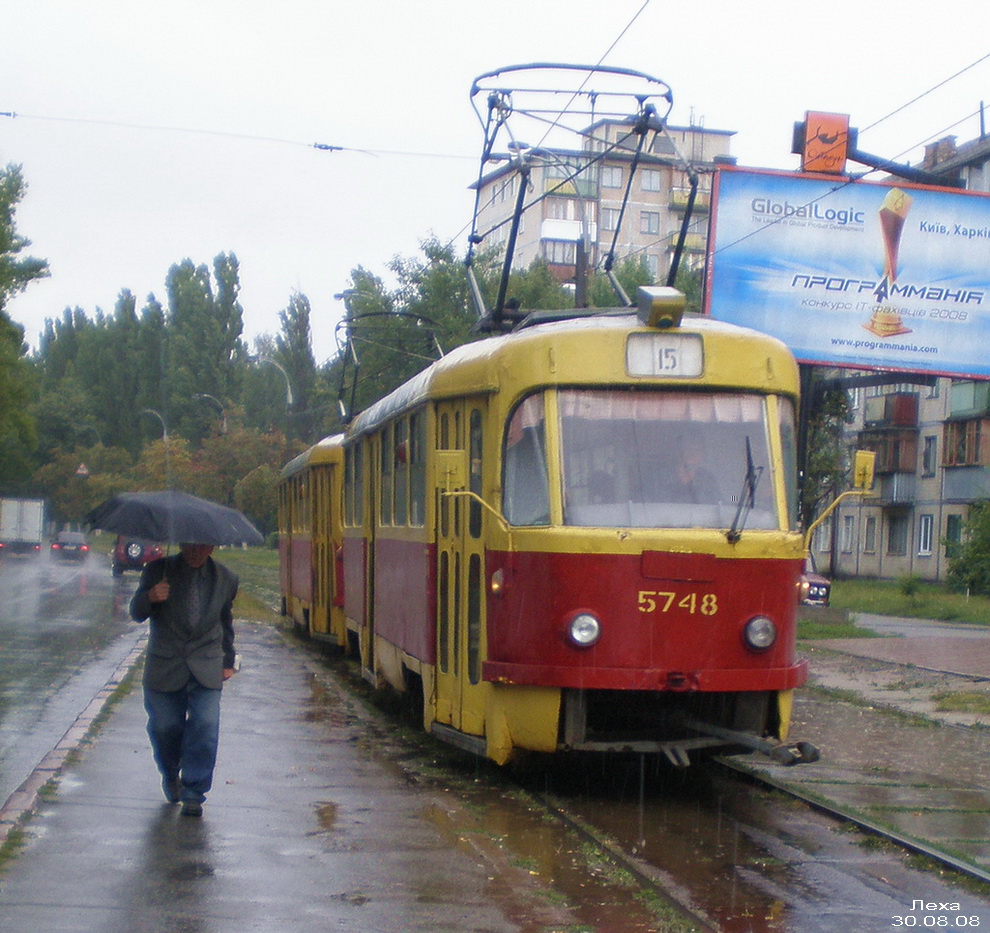 Киев, Tatra T3SU № 5748