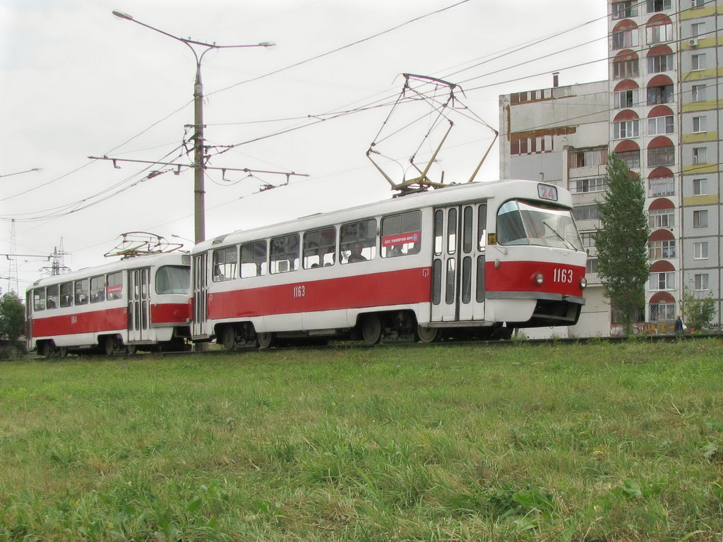 Самара, Tatra T3SU (двухдверная) № 1163