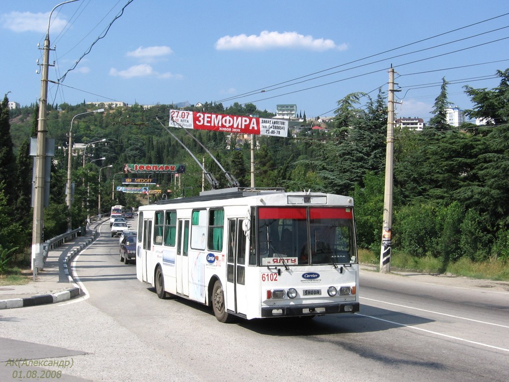 Крымский троллейбус, Škoda 14Tr89/6 № 6102