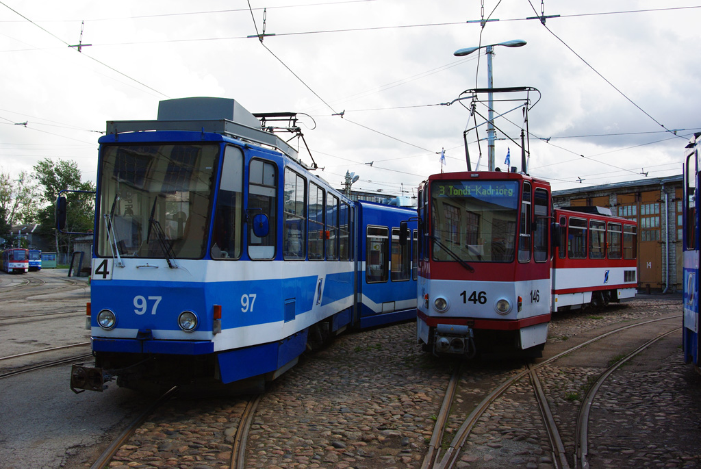 Tallinn, Tatra KT6T — 97; Tallinn, Tatra KT4D — 146