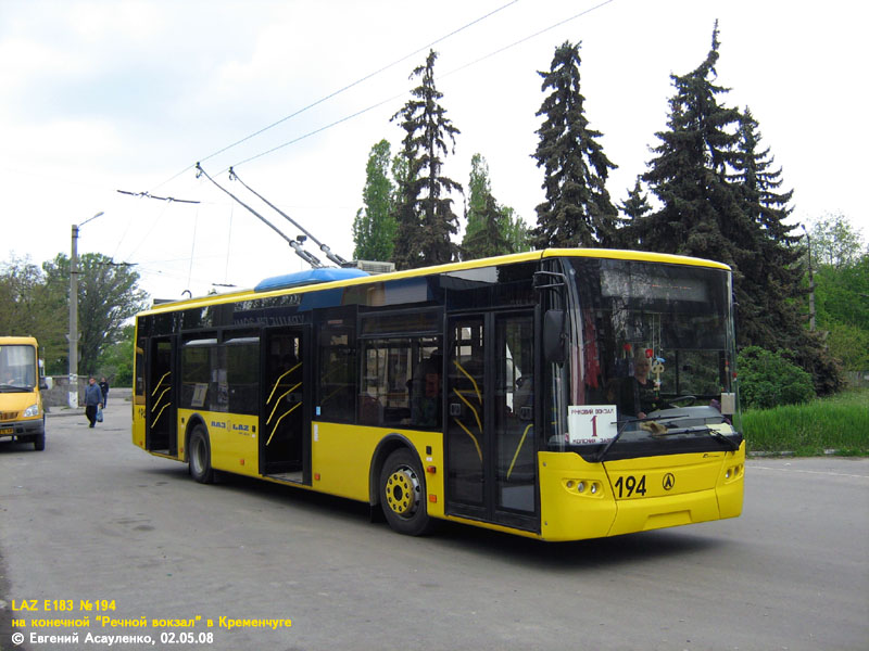 Кременчуг, ЛАЗ E183D1 № 194