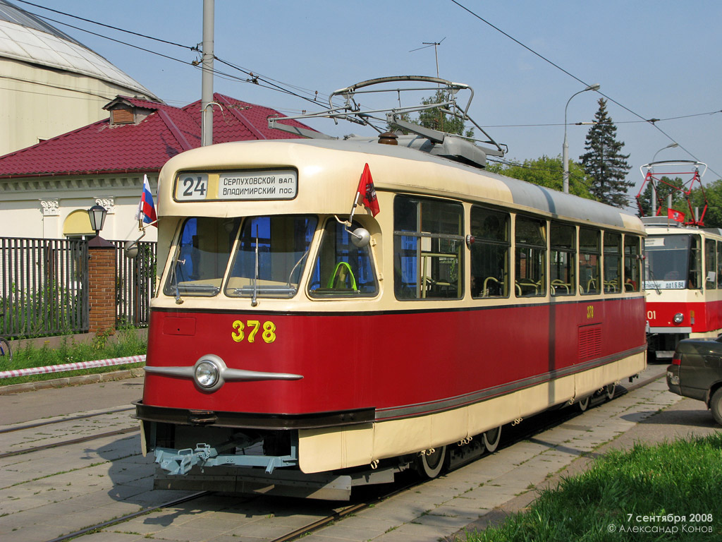 Москва, Tatra T2SU № 378; Москва — Выставка у ВВЦ на День Города — 2008