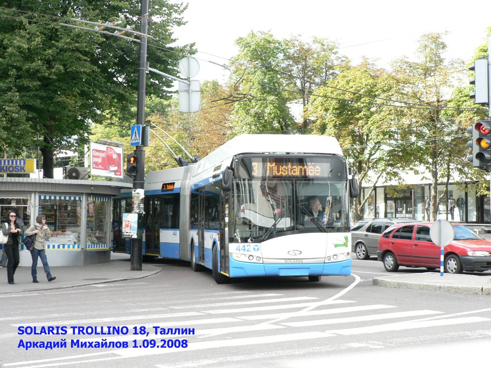 Таллин, Solaris Trollino III 18 AC № 442