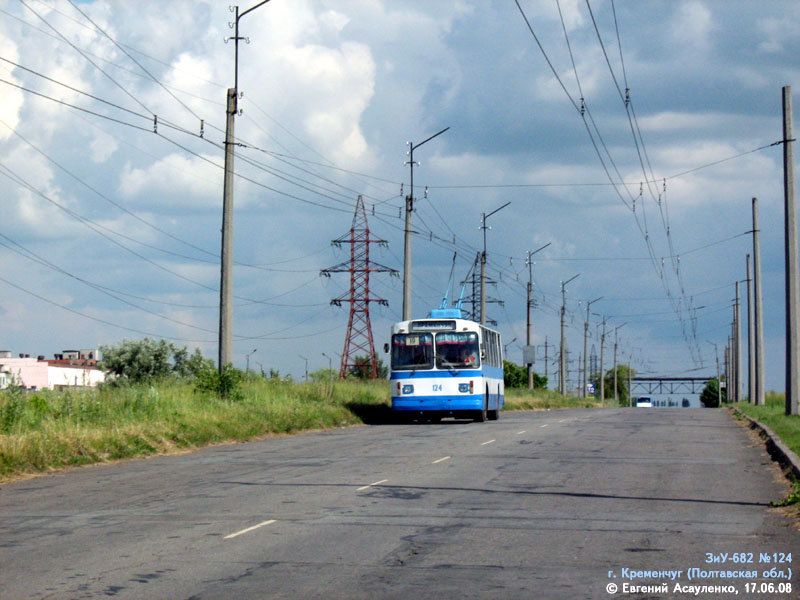 Кременчуг, ЗиУ-682В [В00] № 124; Кременчуг — Закрытая линия на БВК