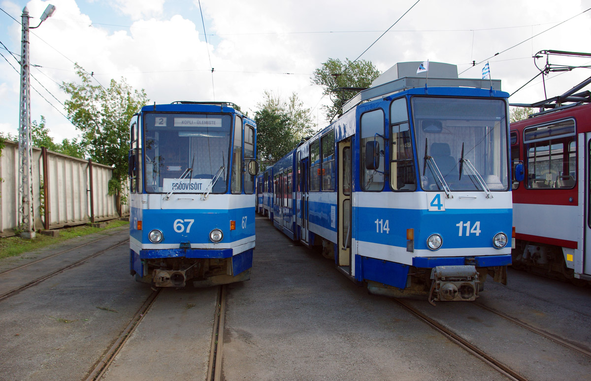 Таллин, Tatra KT4SU № 67; Таллин, Tatra KT6T № 114
