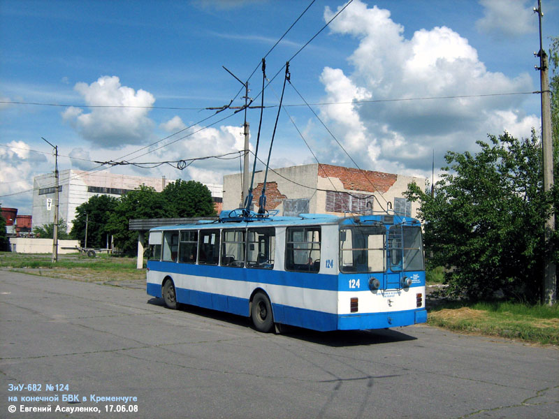 Кременчуг, ЗиУ-682В [В00] № 124; Кременчуг — Закрытая линия на БВК