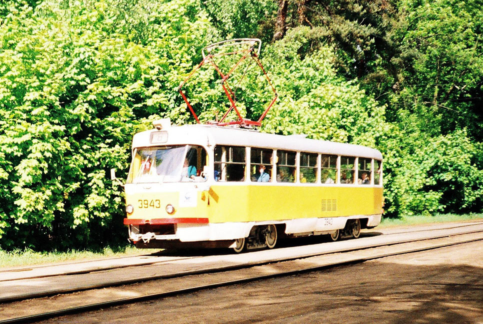 Москва, Tatra T3SU № 3943