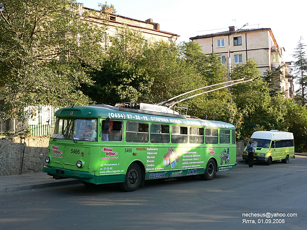 Крымский троллейбус, Škoda 9Tr18 № 5466