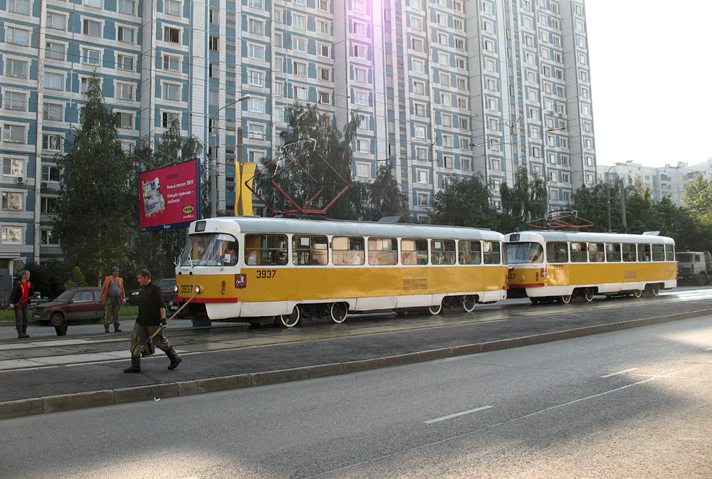 Москва, Tatra T3SU № 3937