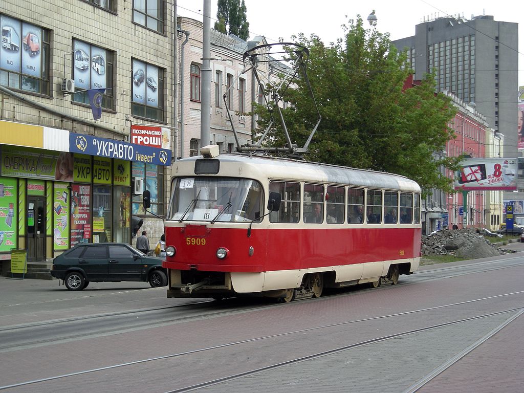 Киев, Tatra T3SU № 5909