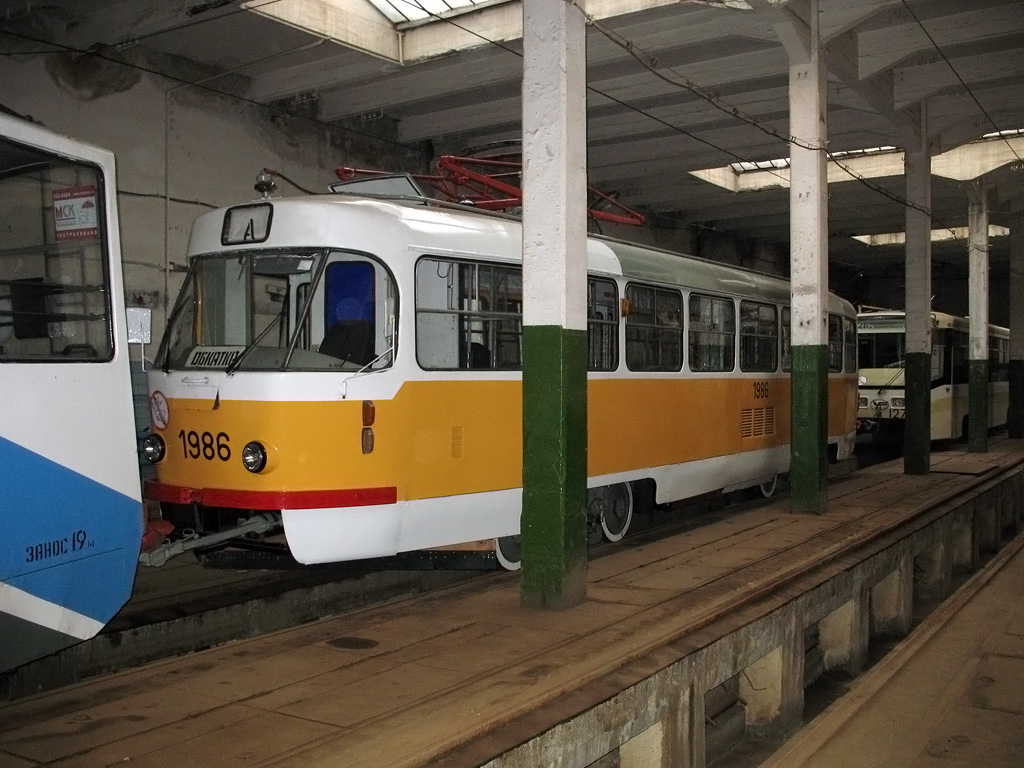 Москва, Tatra T3SU № 1986