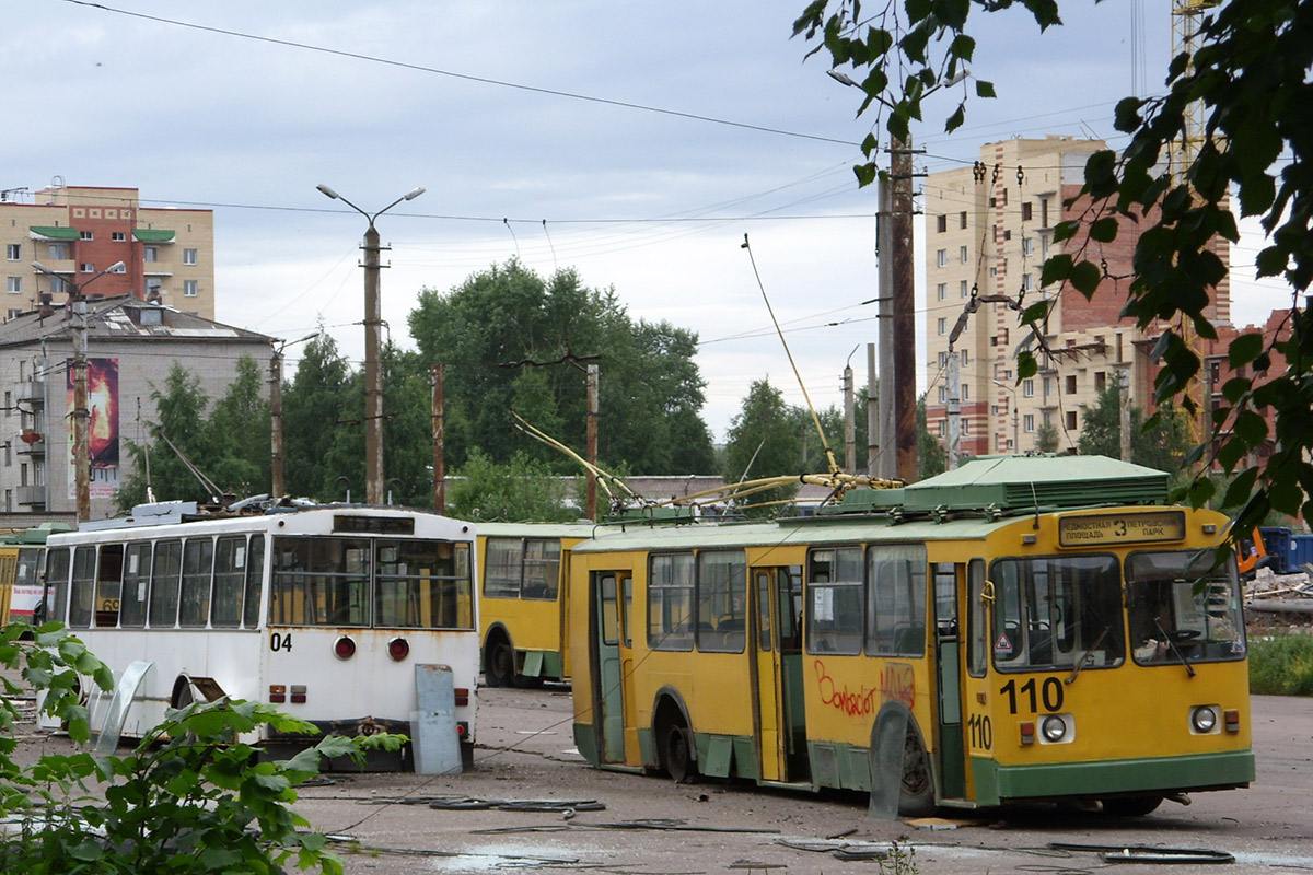 Arkhangelsk, Škoda 14Tr08/6 Br. 04; Arkhangelsk, VMZ-170 Br. 110; Arkhangelsk — Miscellaneous photos