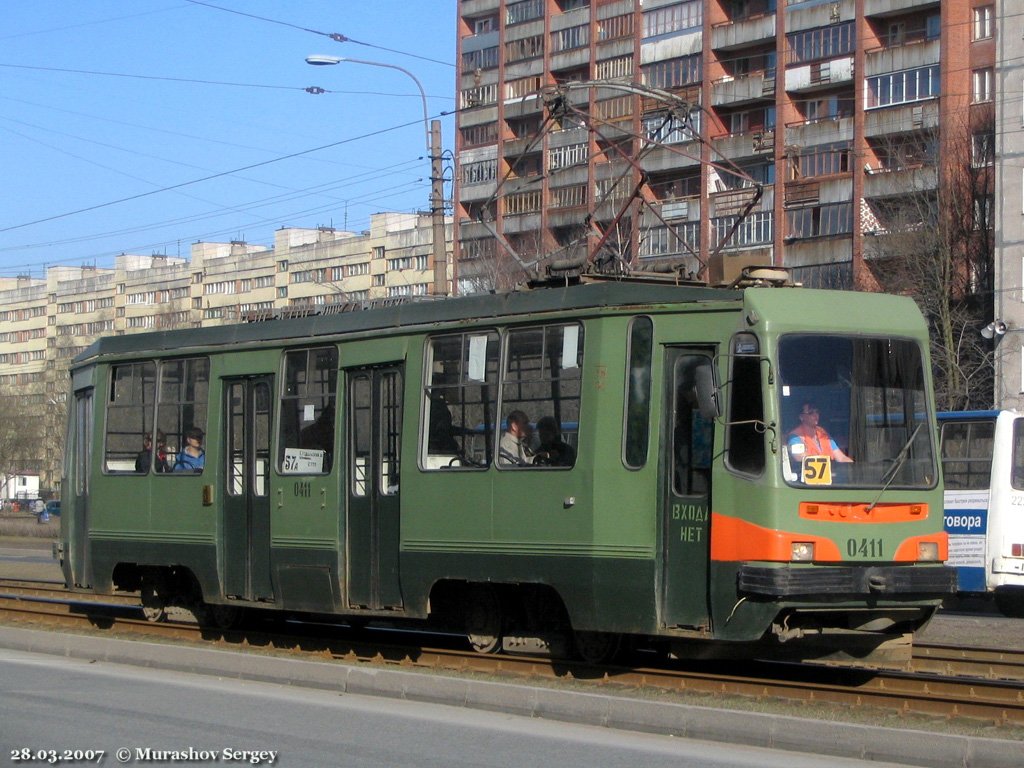 Санкт-Петербург, 71-134К (ЛМ-99К) № 0411 Санкт-Петербург, 71-134К (ЛМ-99К) № 0411