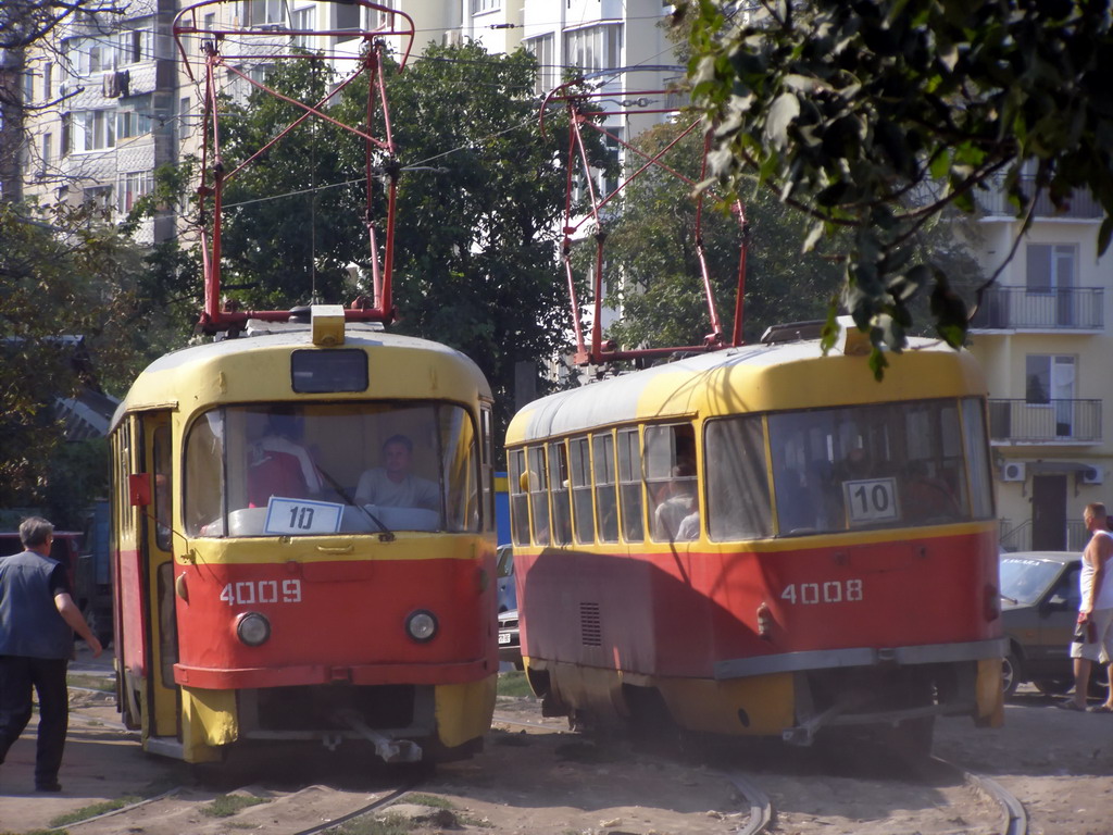Одесса, Tatra T3SU № 4009; Одесса, Tatra T3SU № 4008