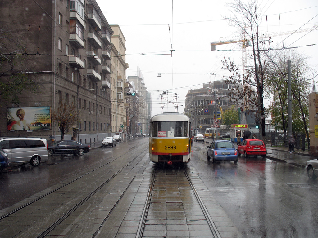 Москва, Tatra T3SU № 2889; Москва — Виды из кабины трамвая