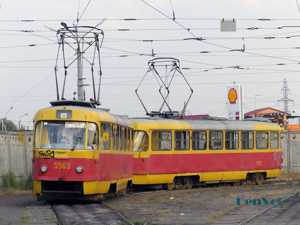 Kiiev, Tatra T3SU № 5563; Kiiev, Tatra T3SU № 6032 Kiiev, Tatra T3SU № 5563; Kiiev, Tatra T3SU № 6032