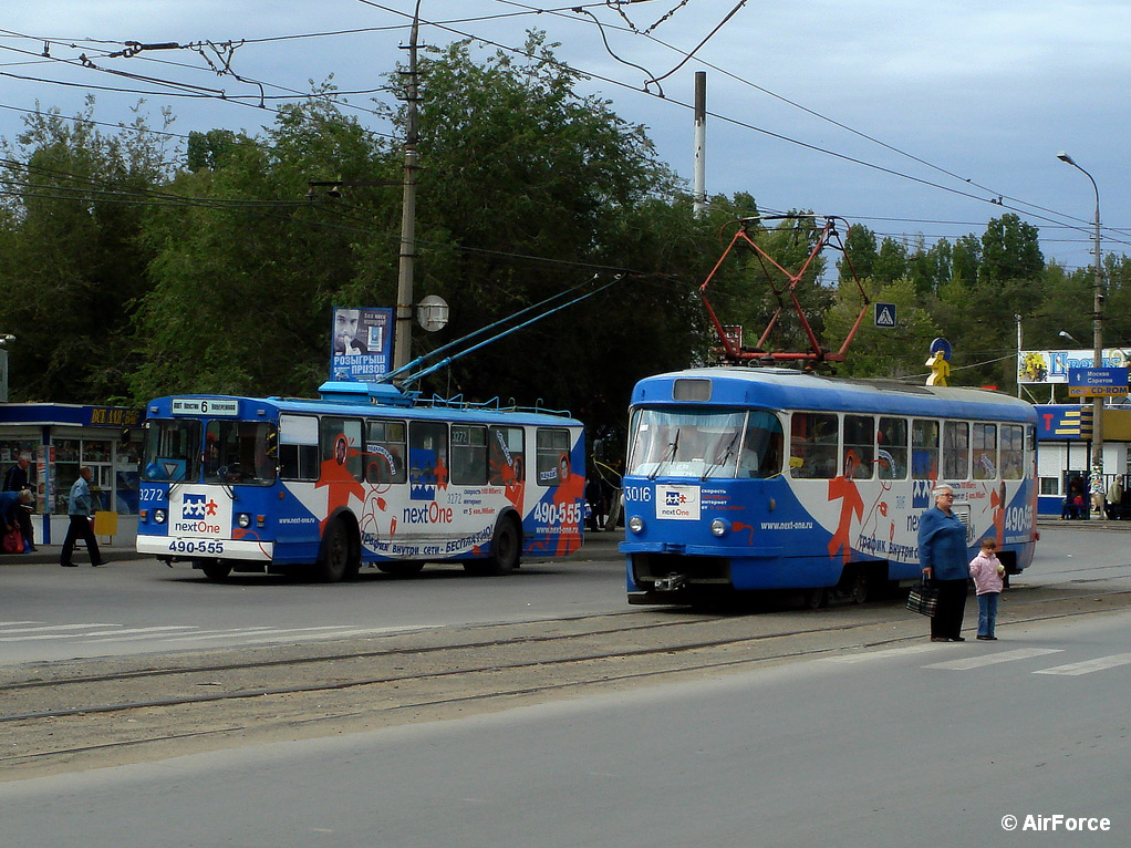 Волгоград, ЗиУ-682 (ВЗСМ) № 3272; Волгоград, Tatra T3SU (двухдверная) № 3016