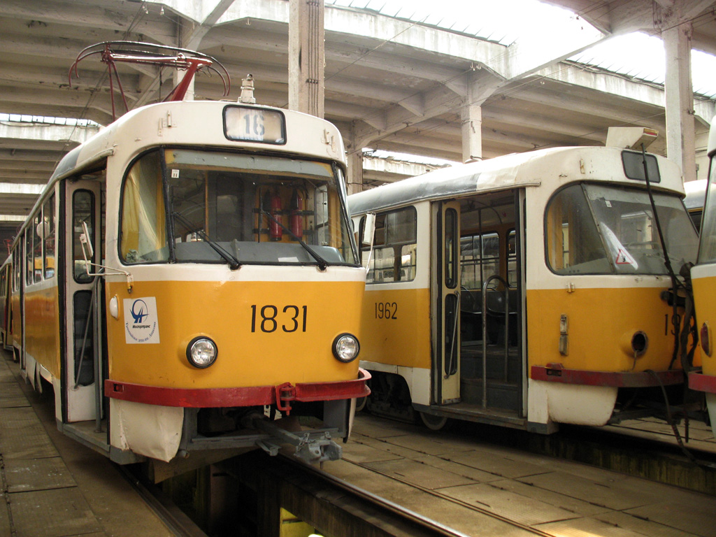 Москва, Tatra T3SU № 1831