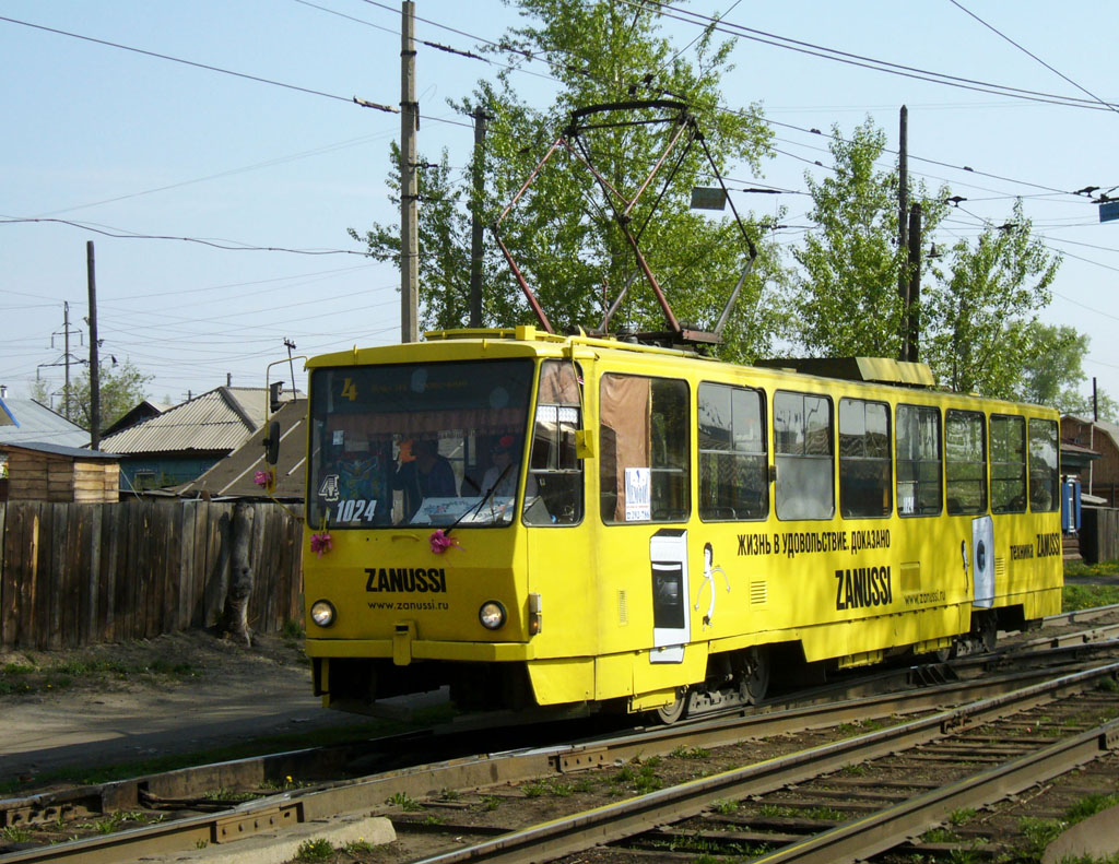 Барнаул, Tatra T6B5SU № 1024