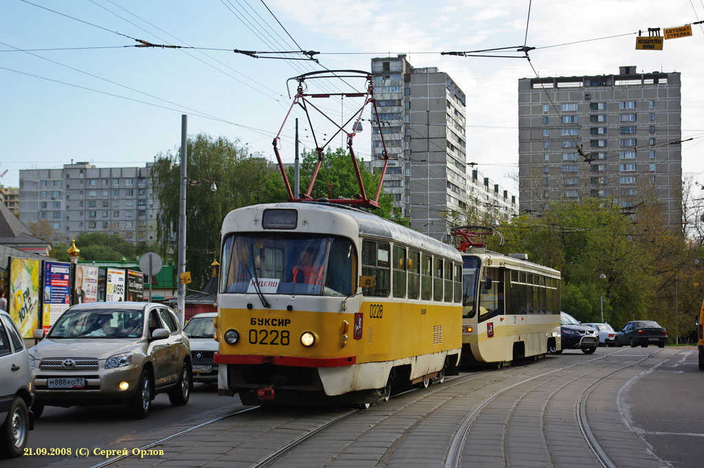 Москва, Tatra T3SU № 0228