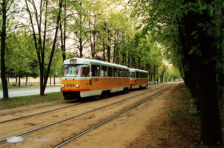 Moscow, Tatra T3SU # 3764
