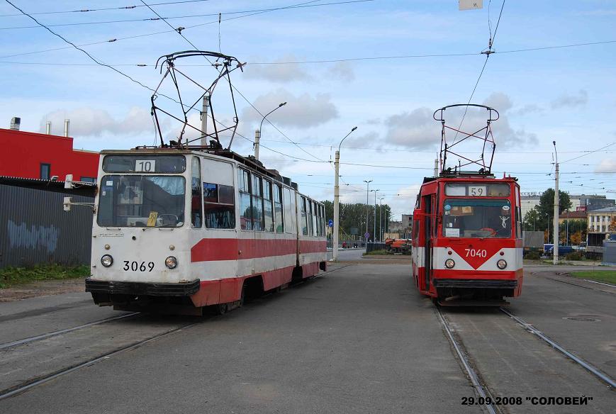 Санкт-Петербург, ЛВС-86К № 3069; Санкт-Петербург, ЛВС-86К № 7040 Санкт-Петербург, ЛВС-86К № 3069; Санкт-Петербург, ЛВС-86К № 7040