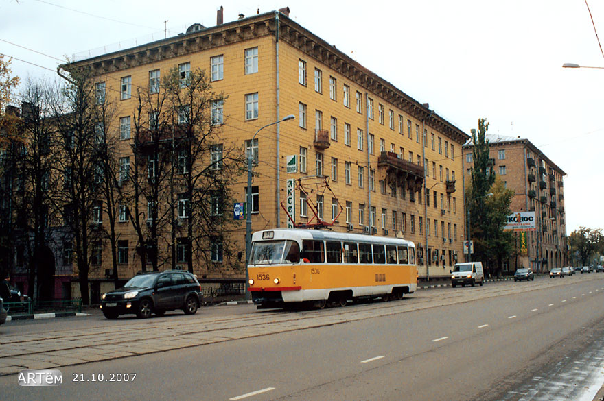 Moskva, Tatra T3SU č. 1536