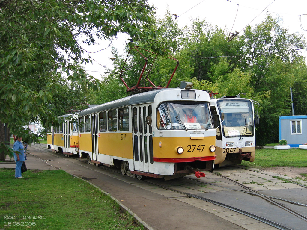 Moscow, Tatra T3SU № 2747