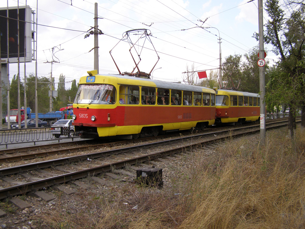 Волгоград, Tatra T3SU № 5805; Волгоград, Tatra T3SU № 5806