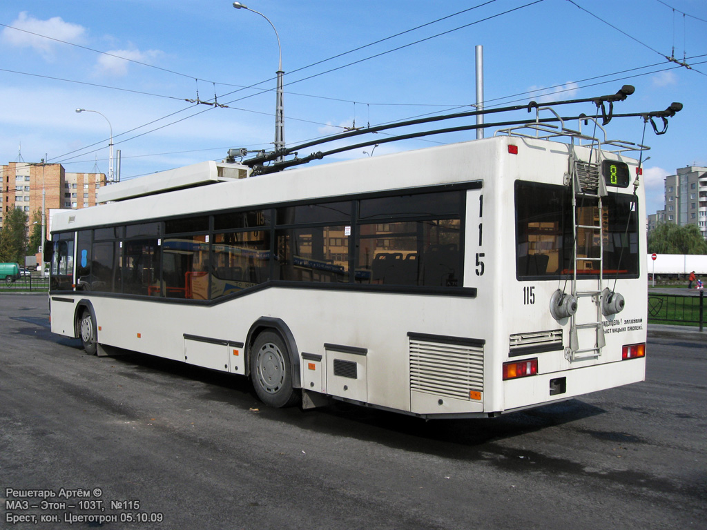Брест, МАЗ-ЭТОН Т103 № 115