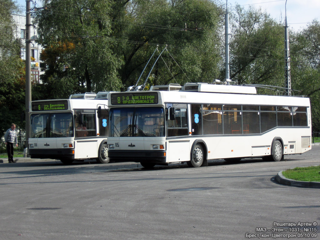 Brest, MAZ-ETON T103 č. 115; Brest — Miscellaneous photos