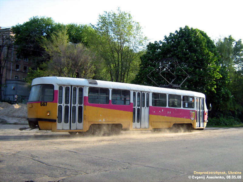 Каменское, Tatra T3SU № 667