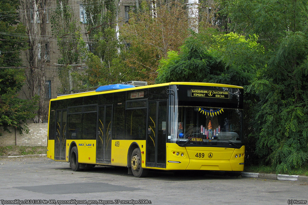 Херсон, ЛАЗ E183D1 № 489