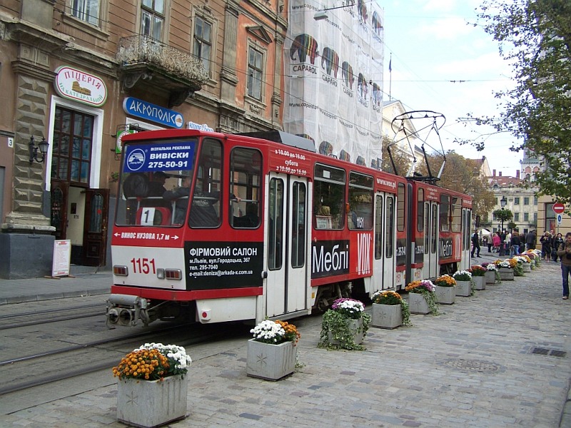 Львов, Tatra KT4D № 1151