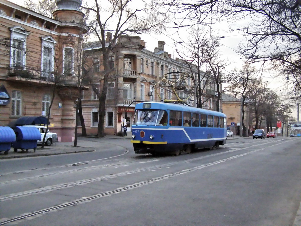 Одесса, Tatra T3R.P № 4077