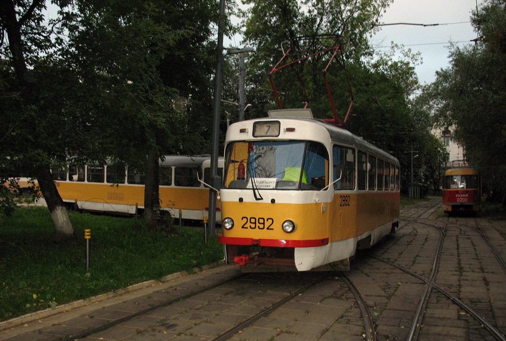 Москва, Tatra T3SU № 2992