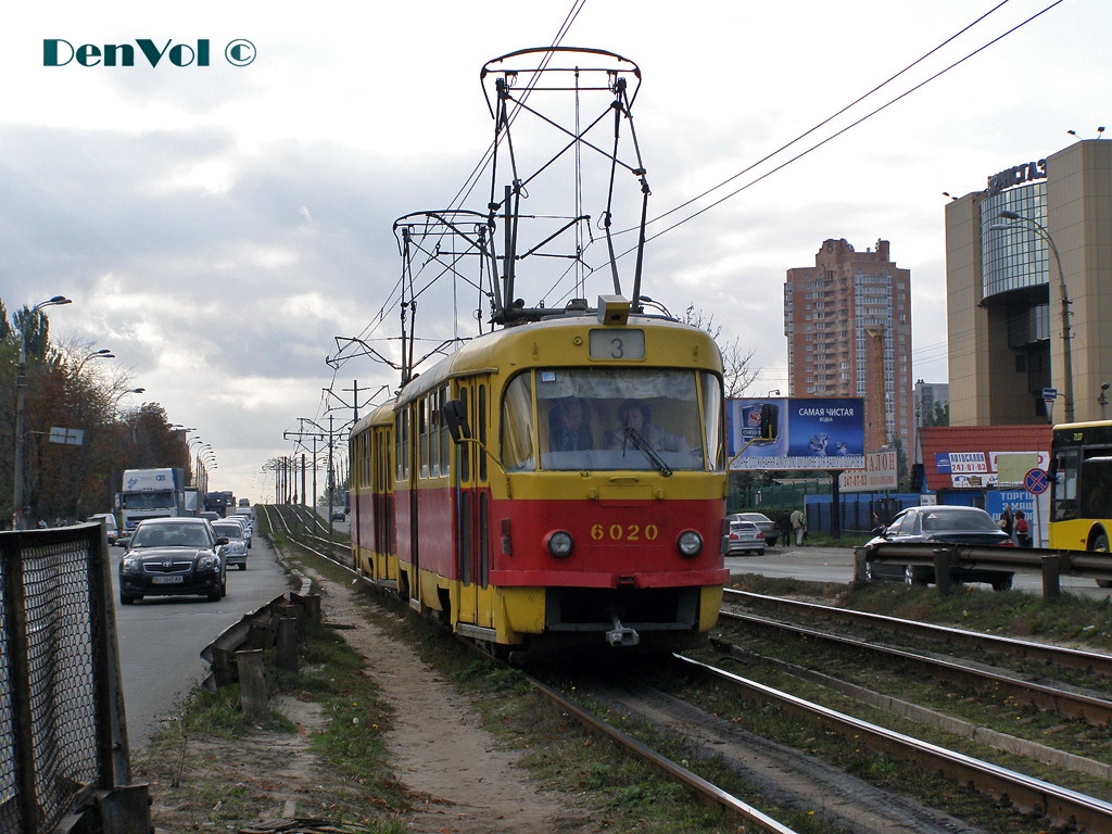 Киев, Tatra T3SU № 6020