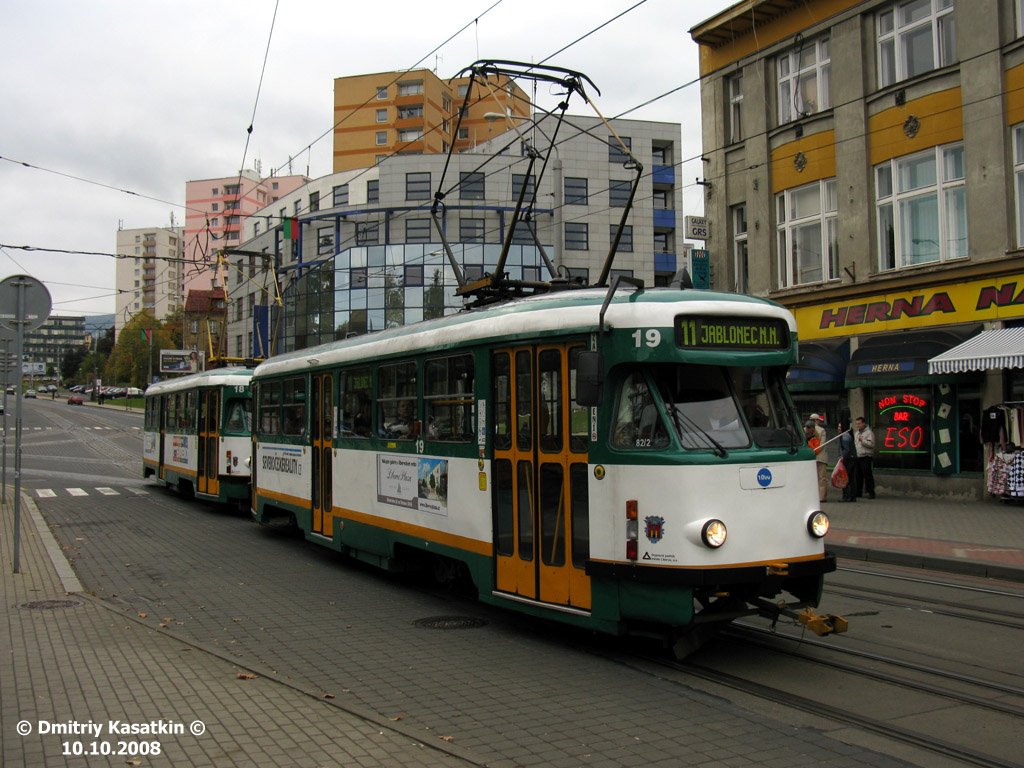 Liberec ― Jablonec nad Nisou, Tatra T2R # 19 Liberec ― Jablonec nad Nisou, Tatra T2R # 19