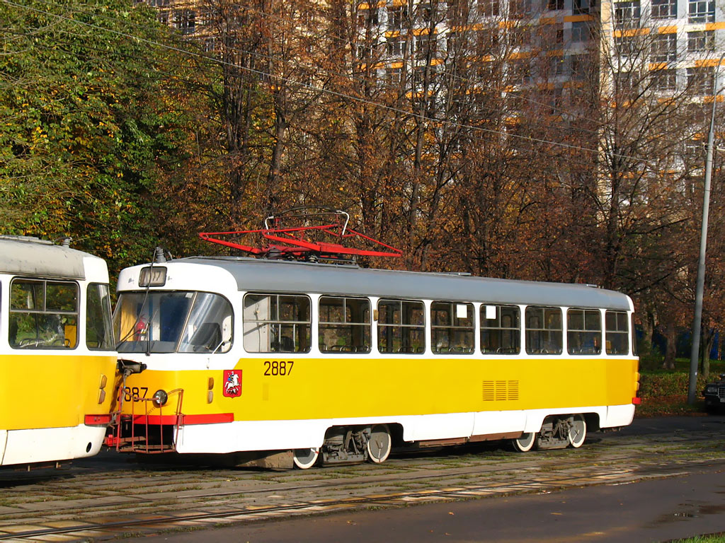 Москва, Tatra T3SU № 2887