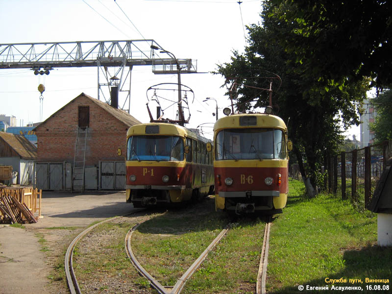 Vinnyica, Tatra T4SU — В-6; Vinnyica, Tatra T4SU — Р-1